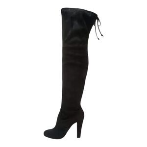 Zigi Soho Black Over-the-Knee Boots with a Chunky Heel size 6 NWOB